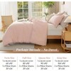 Soft Duvet Cover - 100 Washed Microfiber Pink Set with Zipper Corner Ties No Comforter - 4 of 4