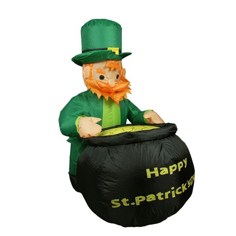 NorthLight 10 ft Patrick Day Arch Yard Art Decoration Inflatable Lighted St 