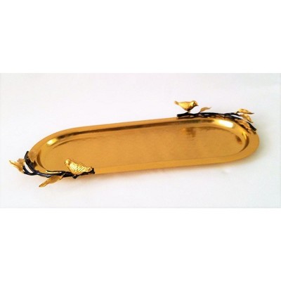 Jiallo Songbird oblong dish - 15 x 6"