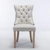 Dexmalle Set of 2 High-end Tufted Dining Chair with Nailhead Trim - 4 of 4