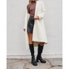 Women's Cozy Long Wool Coat - DRESS FORUM - 4 of 4