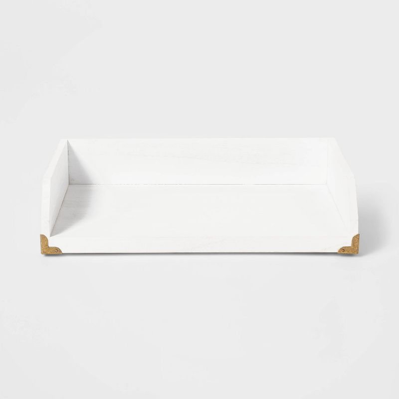 Paper Tray White Wood - Threshold&#8482;, 3 of 5