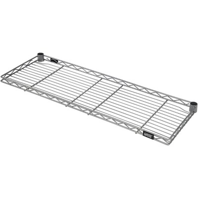 Quantum Storage Systems Wire Shelf, Cantilevered, 48"W X 12"D, Gray Epoxy Antimicrobial Finish, Nsf