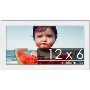 PosterPalooza | 12x6 Wood Frame with UV Acrylic, 6 Finishes: Black, White, Bronze, Silver, Wood, Mahogany - 1 of 4
