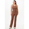 Slickblue Women’s Ribbed Tank & Pant Set, Functional Pockets, Co-ord Outfit, Everyday Wear, Color Options, Size S-L - 3 of 4