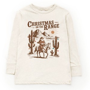 Christmas on the Range - Toddler Long Sleeve Graphic Tee and Youth Long Sleeve Graphic T-Shirt - 1 of 3