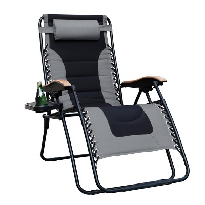 Oversize Padded Zero Gravity Lounge Chair - Gray - Captiva Designs
