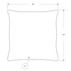 DSVIMOY Support Pillow Decorative Throw Pillow Set with Satin Finish for Sofa or Bed Use, Silver, 17"*17"*3" - 3 of 4