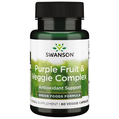 Swanson Purple Fruit & Veggie Complex 400 mg 60 Veg Capsules.