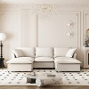 Chenille Sectional Sofa with Ottoman, U Shaped Modular Couch, Cloud Sleeper with Pillows, 5 Seat - 2 of 4