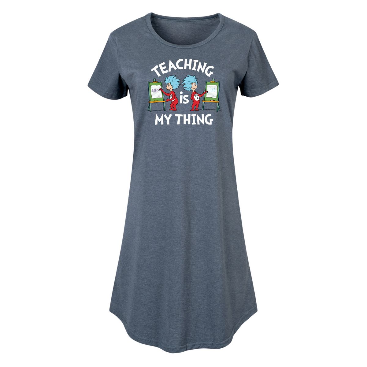 Women's - Dr. Seuss - Teaching Is My Thing Graphic T-shirt Dress