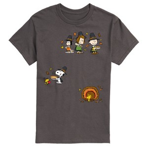 Men's - Peanuts - Thanksgiving Short Sleeve Graphic T-Shirt - 1 of 4