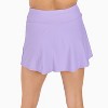 Calypsa Women's Chlorine Resistant High Waisted Mini Swim Skirt With Shorts - 2 of 4