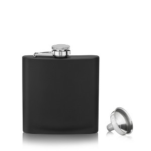 True Stainless Steel Flask  with Funnel - 1 of 4