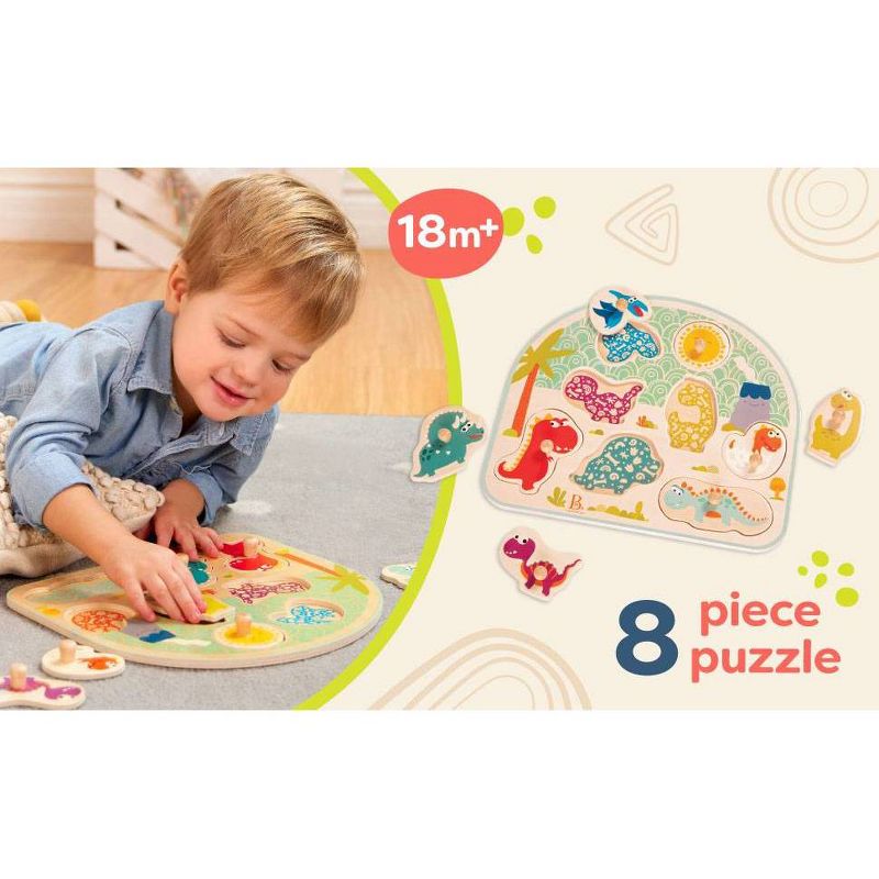 B. toys Wooden Puzzle 35pc Set - Peg Puzzles, 4 of 14