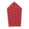 CTM Men's Cotton Petite Flowers Bow Tie and Hanky Set - 3 of 4