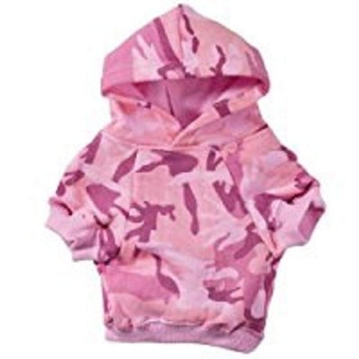 Casual Canine Camo Hoodie for Dogs, 9" Small, Pink