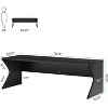 Tribesigns Two Person-Computer Desk, 78.74 Inches Extra Long Double Wood Office Desk - 3 of 4