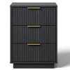 Heynemo 3-Drawer Low Storage Cabinet, Compact Modern Dresser for Bedroom, Living Room, or Entryway - 3 of 4