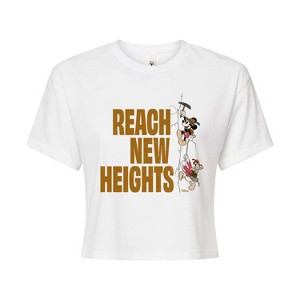 Women's - Disney - Reach New Heights Cropped Graphic T-Shirt - 1 of 4