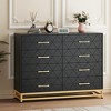 Dresser for Bedroom with 8 Drawer, TV Stand Dressers Chest of Drawers Large Wood Dresser for Storage and Organization - 4 of 4