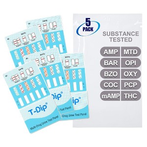 Mintegrity [5pk] 10 Panel Urine Drug Test Card for Home | High Sensitivity Substance Screening Home Detection Urine Dip Card | MT-WDOA-4104 - 1 of 4