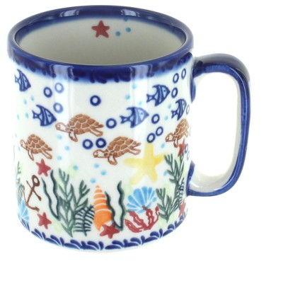 Blue Rose Polish Pottery Atlantis Coffee Mug