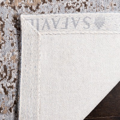 Taupe and Gray Synthetic Flat Woven 4' x 6' Area Rug
