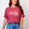 S.W.Smiley Create Freely Live Boldly - Women's Garment Dyed Graphic T-Shirt - 2 of 4