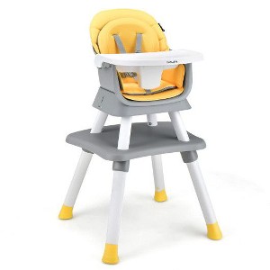 Yinvani 6-in-1 Convertible Baby High Chair with Adjustable Removable Tray - 1 of 3
