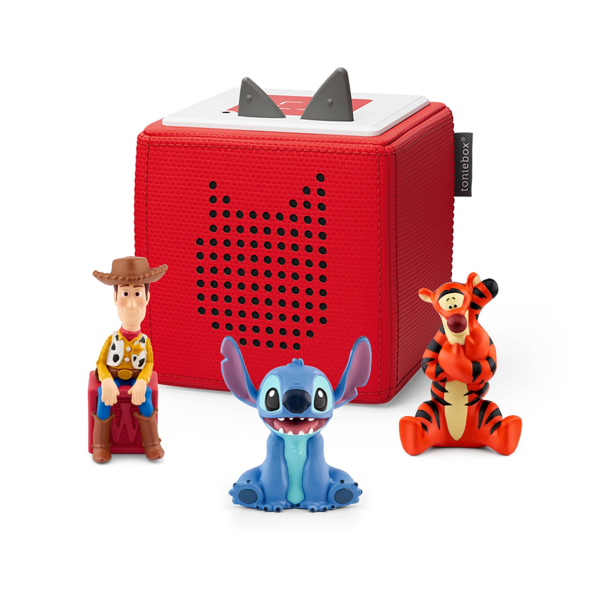 tonies Disney Tigger, Woody and Stitch Toniebox 1 Bundle - Red