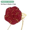 Unique Bargains Wedding Rose Men Suit Boutonnieres Lapel Pin 1 Pc - 2 of 4