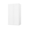 HOMLUX Easy-DIY 12 in D x 42 in H in Shaker White Ready to Assemble Wall Kitchen Cabinet 2 Doors-3 Shelves - 3 of 4