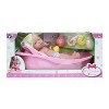 JC Toys La Newborn All Vinyl 13" Realistic Baby Doll Bathtub Set 8pc Gift Set - 3 of 4