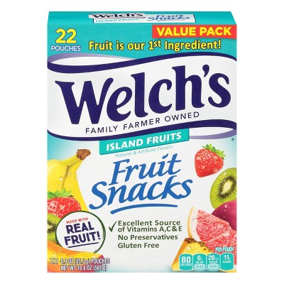 Welch's Fruit Snacks Island Fruits - 22ct/19.8oz