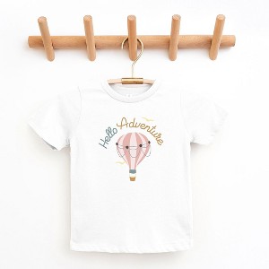 The Juniper Shop Hello Adventure Balloons Toddler Short Sleeve Tee - 1 of 2
