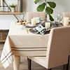 Design Imports  French Stripe Tablecloth, Taupe/Black, 60X84" - 3 of 4