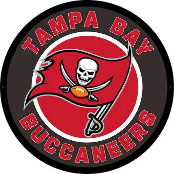 Evergreen Ultra-Thin Edgelight LED Wall Decor, Round, Tampa Bay Buccaneers- 23 x 23 Inches Made In USA