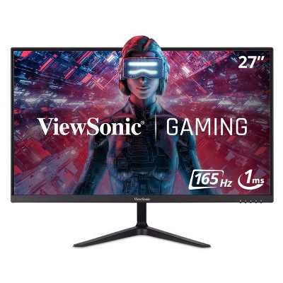 ViewSonic VX2718-P-MHD 27 Inch Frameless Full HD 1080p 165Hz 1ms Gaming Monitor with Adaptive-Sync Eye Care HDMI and Display Port