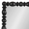 Kate & Laurel All Things Decor 23"X34" Prindle Turned Wood Rectangle Mirror Black - 3 of 4