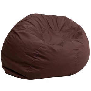 Oversized Bean Bag Chair - Brown - Flash Furniture