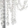 LumiSource Droplets 60" Contemporary Metal Floor Lamp in Polished Chrome and Clear K9 Crystal Accents from Grandview Gallery: UL Listed - 4 of 4