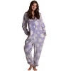 Just Love Womens One Piece Winter Holiday Adult Bodysuit Faux Shearling Lined Hoody Xmas Pajamas - 2 of 4