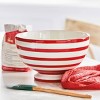 TAG Red Stripe Pedestal Bowl - 2 of 2