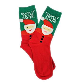 Christmas Holiday Socks (Women's Sizes Adult Medium) - Sock it Santa / Medium from the Sock Panda