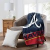 MLB Atlanta Braves 46"x60" Spirited Silk Touch Throw Blanket: Team Logo Plush - 2 of 2