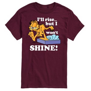 Men's - Garfield - Rise But Won't Shine Short Sleeve Graphic T-Shirt - 1 of 4