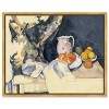 Art Remedy Paul Cezanne - Curtain and Fruit Rustic Chic Farmhouse Wall Art Framed - 4 of 4