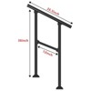 Hand Rails for Outdoor Steps, Wrought Iron Railing, Exterior Hand Railing for Steps, Porch Railing Kit - 2 of 4