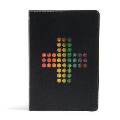 Rainbow Study Bible-NIV-Pierced Cross - by  Holman Bible Staff (Leather Bound)